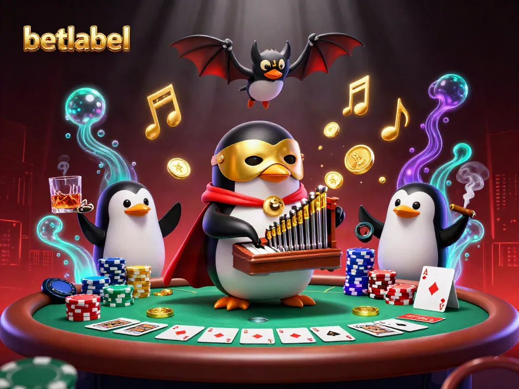 Experience the thrill of gaming at betlabel with golden coins and vibrant casino elements.